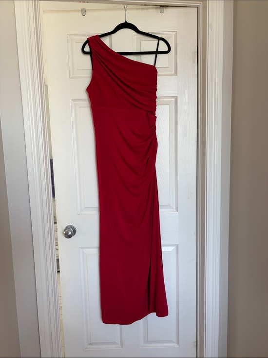 le chateau Dresses & Skirts - le chateau One-Shoulder Red Evening Gown